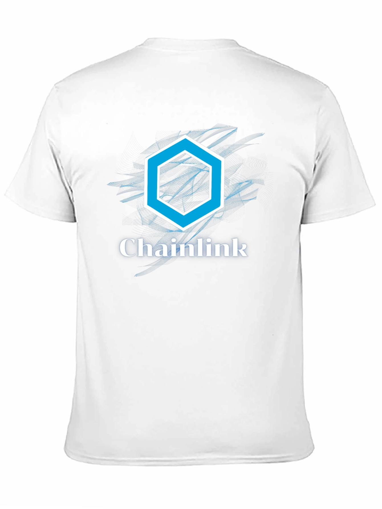 Chainlink T-Shirt - Crypto Logo Graphic Tee - Black
