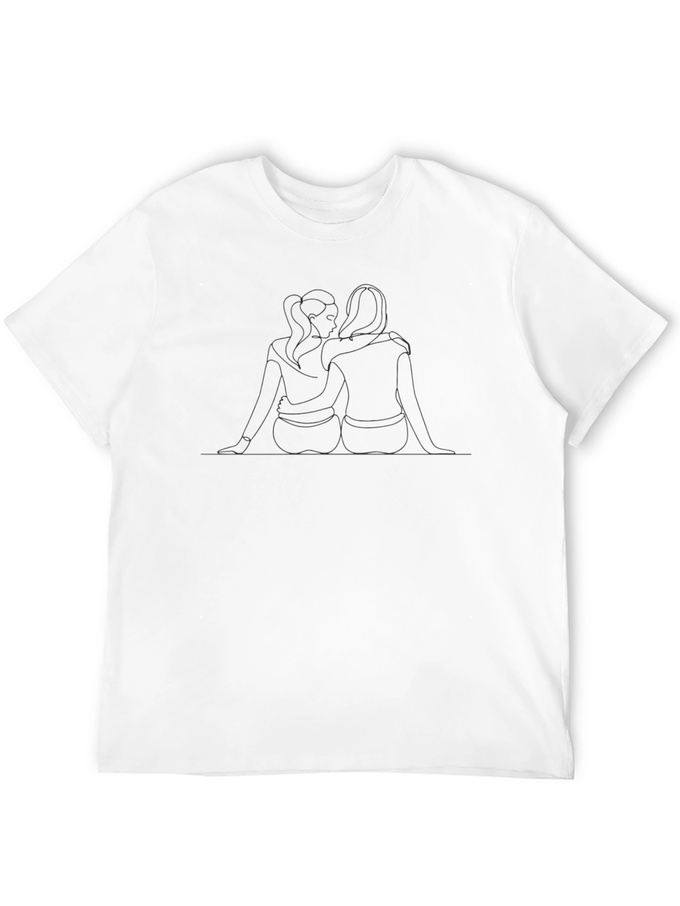 Minimalist Line Art Women T-Shirt