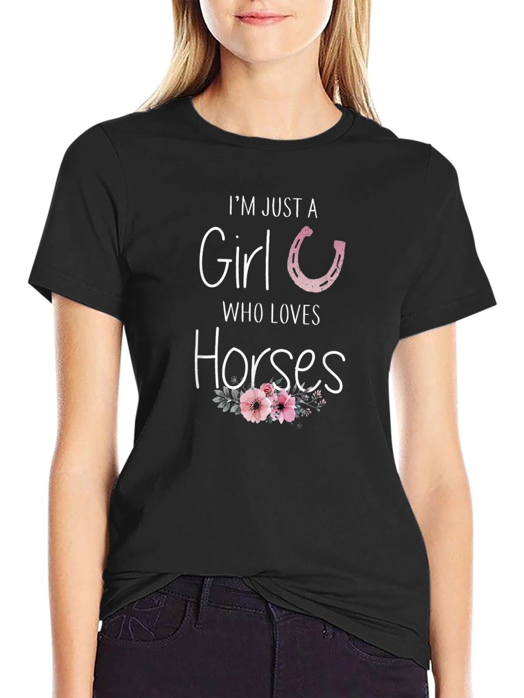 Im Just A Girl Who Loves Horses T-Shirt