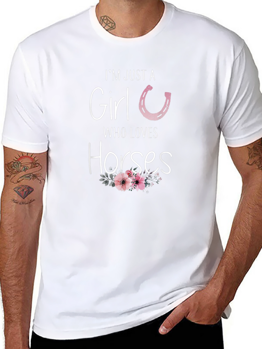 Im Just A Girl Who Loves Horses T-Shirt