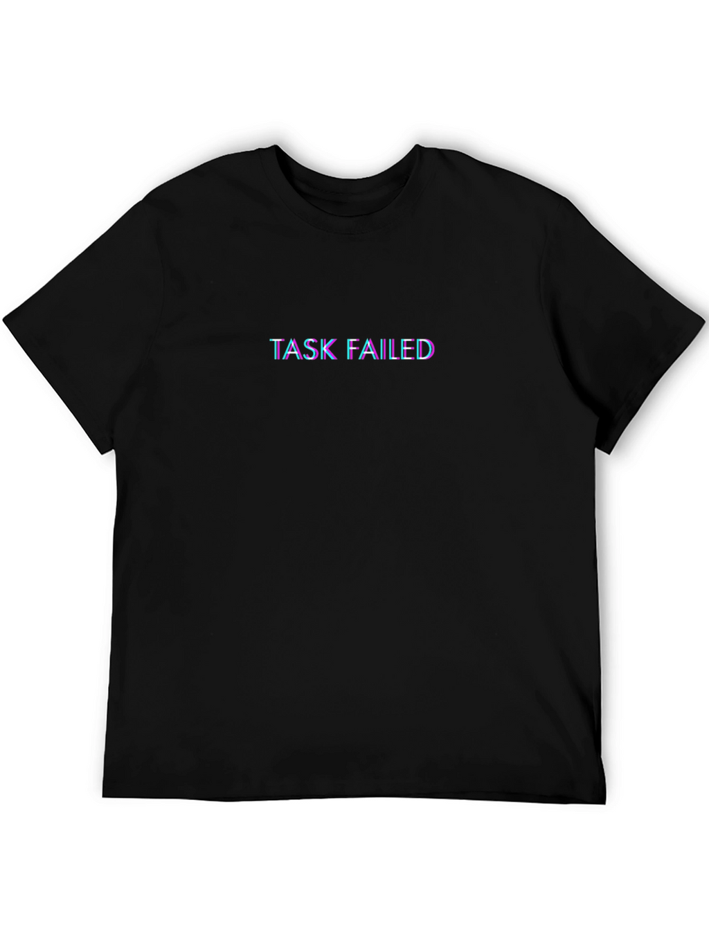 Task Failed Black Graphic Tee - Trendy Casual Top