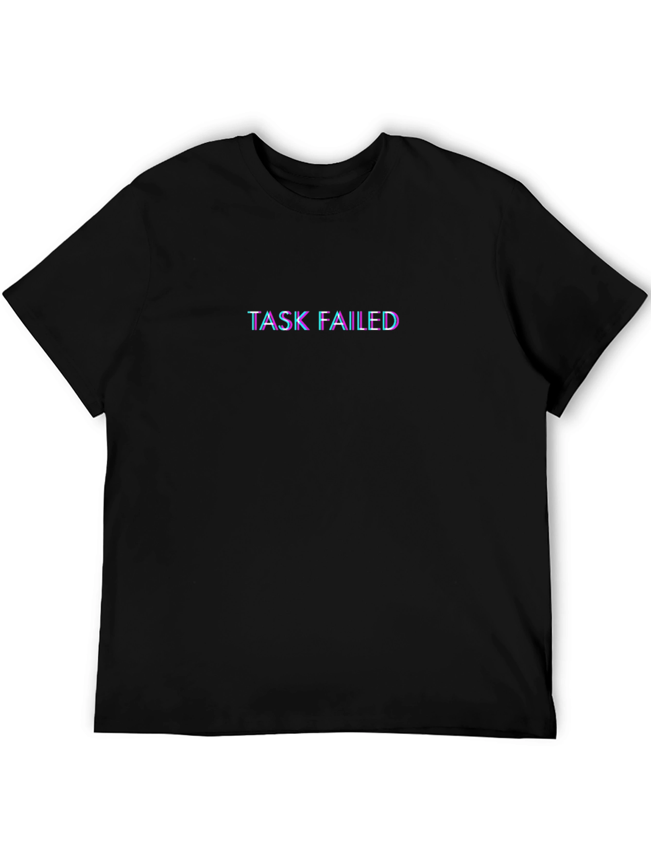 Task Failed Black Graphic Tee - Trendy Casual Top