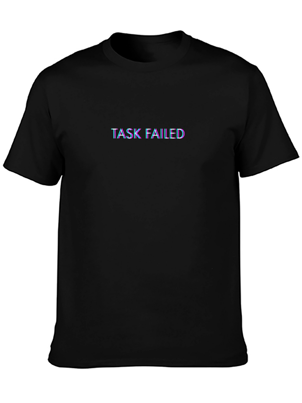 Task Failed Black Graphic Tee - Trendy Casual Top