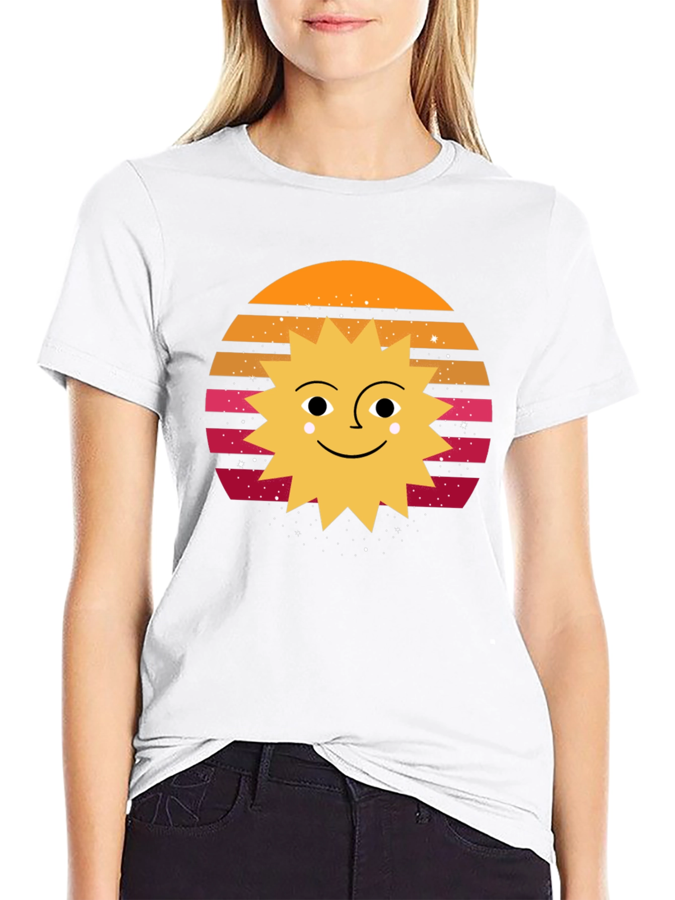 Retro Sun Graphic T-Shirt - Unisex