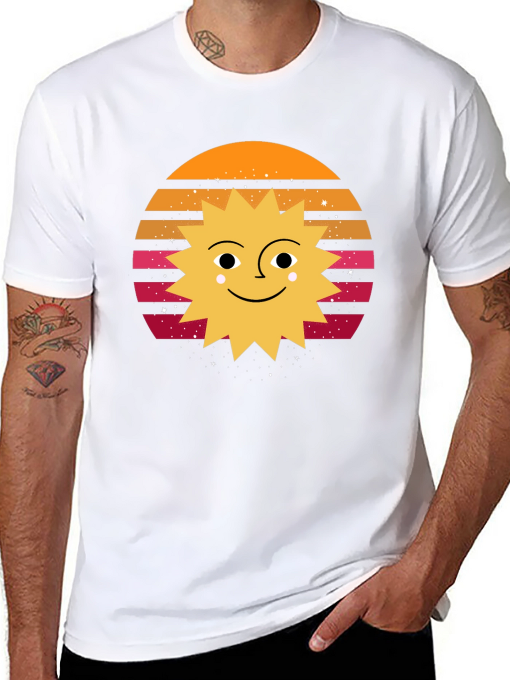 Retro Sun Graphic T-Shirt - Unisex