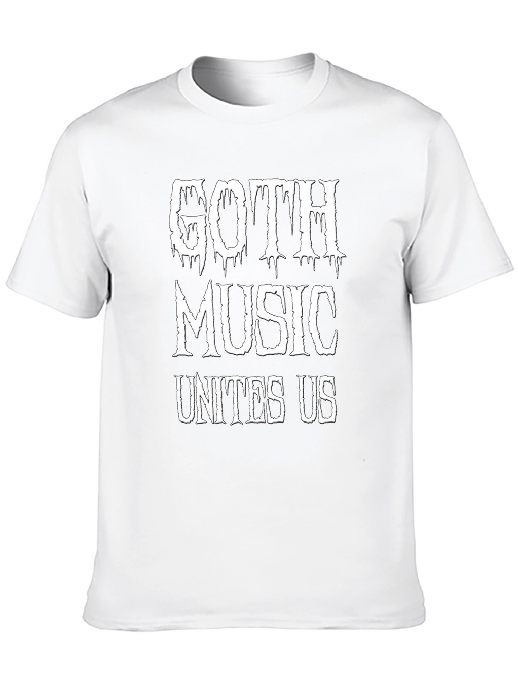 Goth Music Unites Us Black T-Shirt