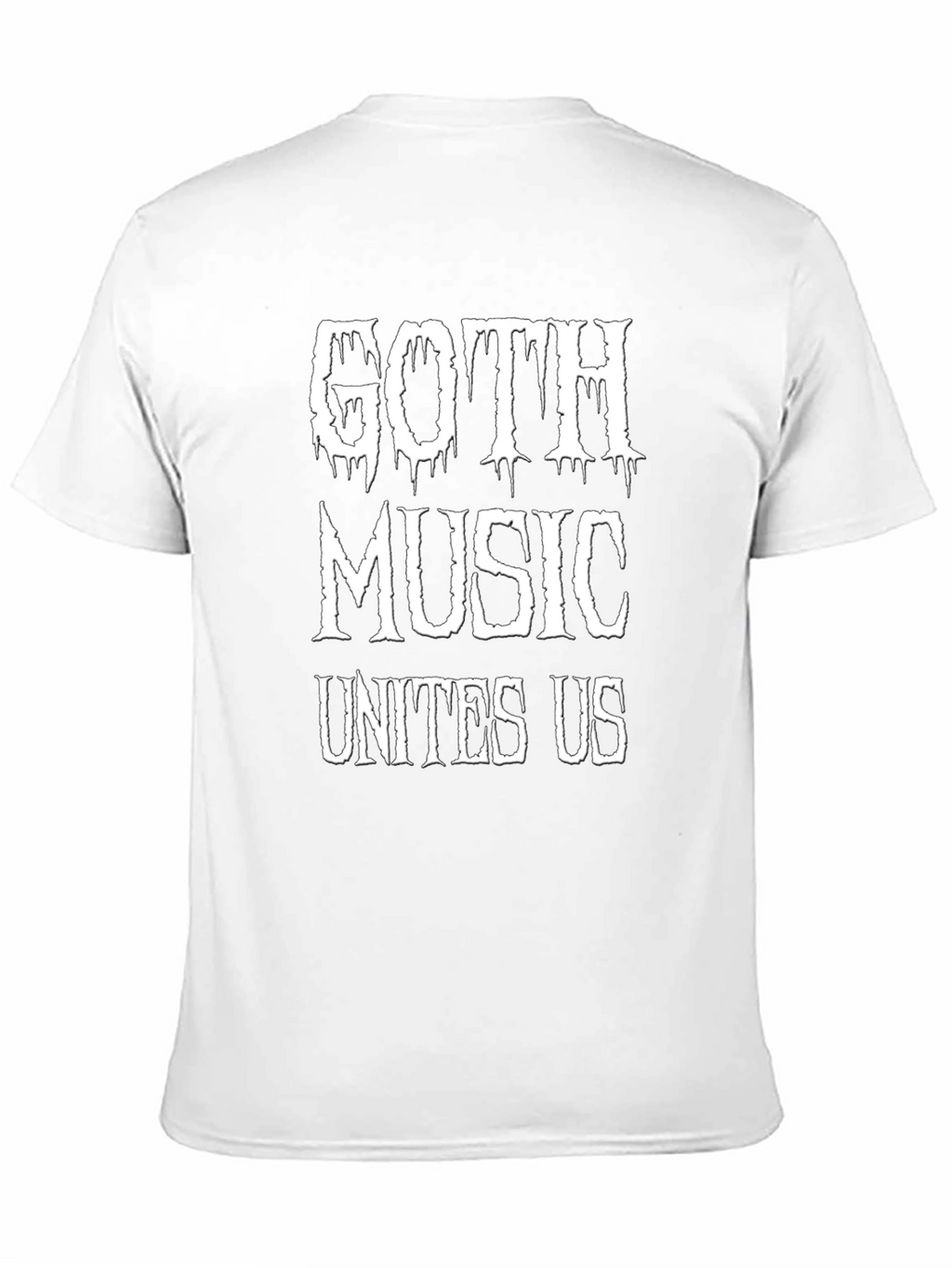 Goth Music Unites Us Black T-Shirt