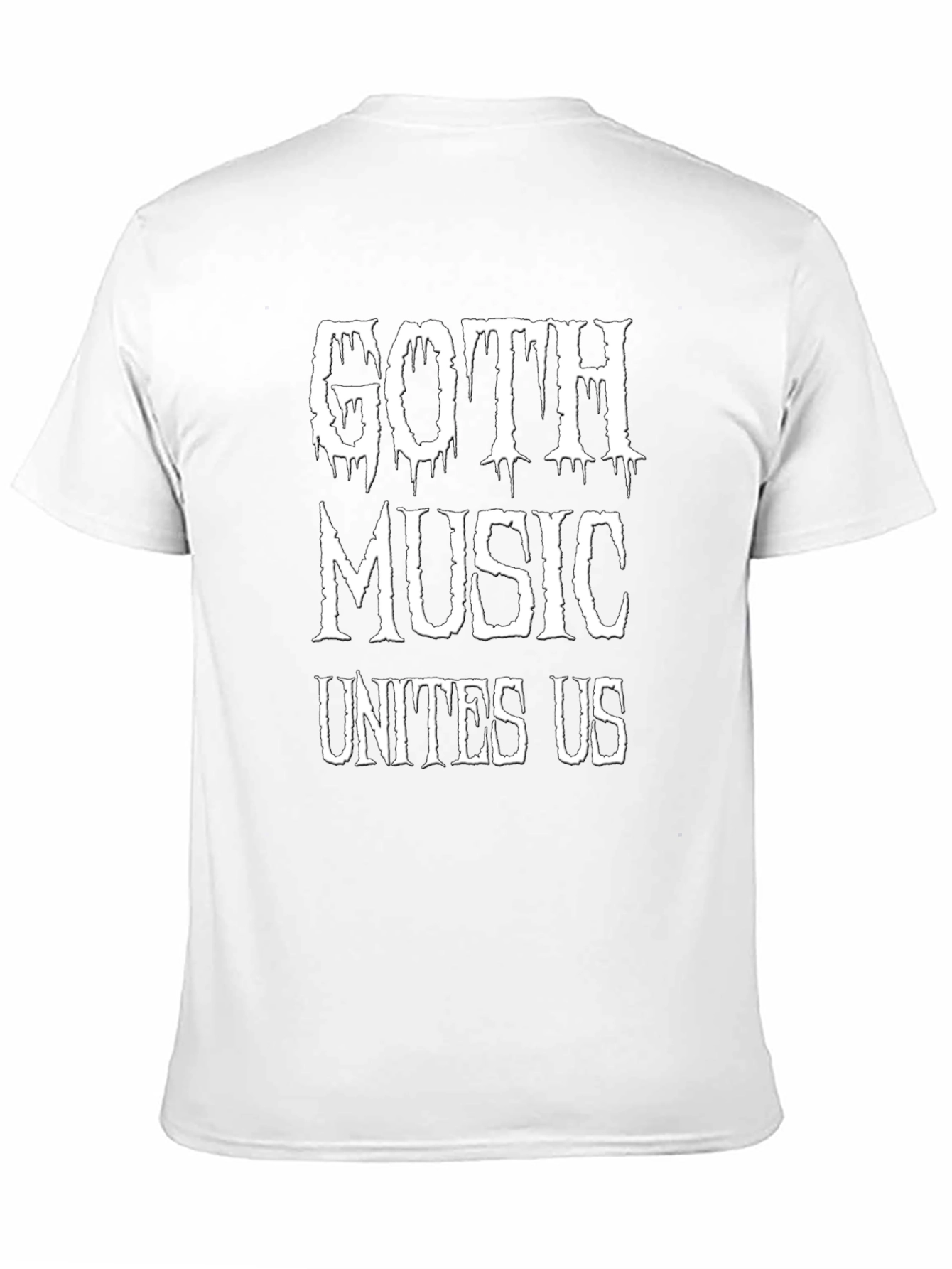Goth Music Unites Us Black T-Shirt
