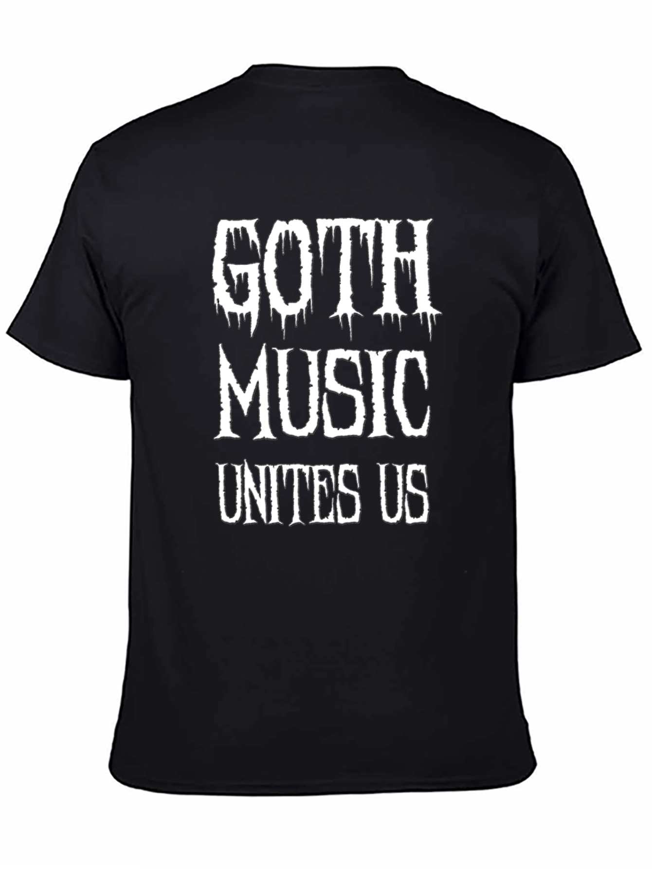 Goth Music Unites Us Black T-Shirt