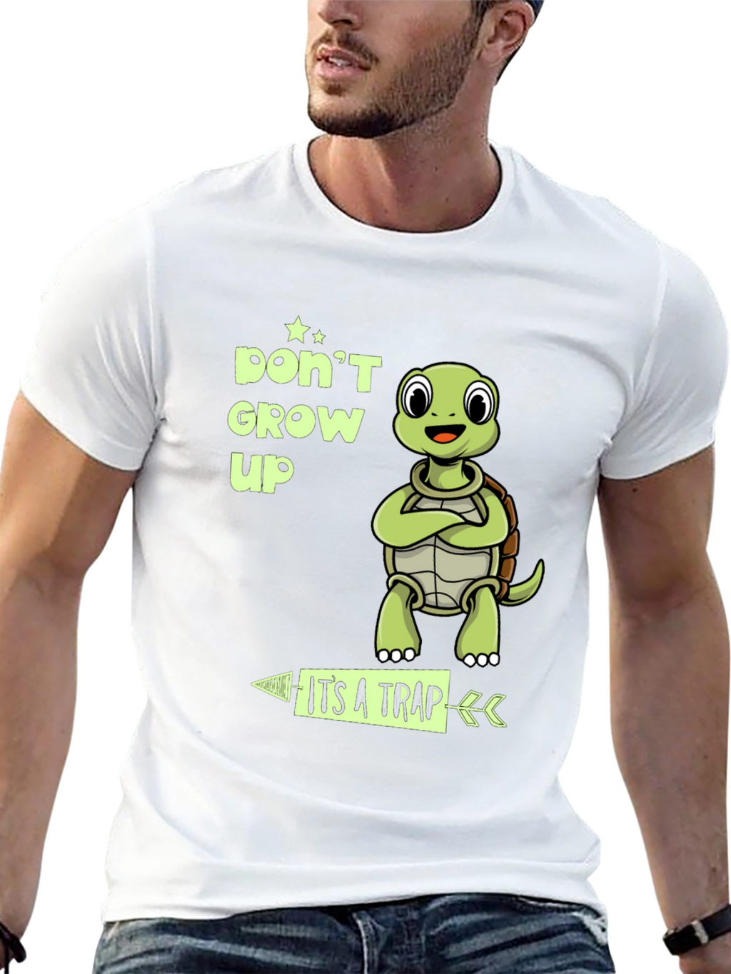 Dont Grow Up Its A Trap Turtle T-Shirt