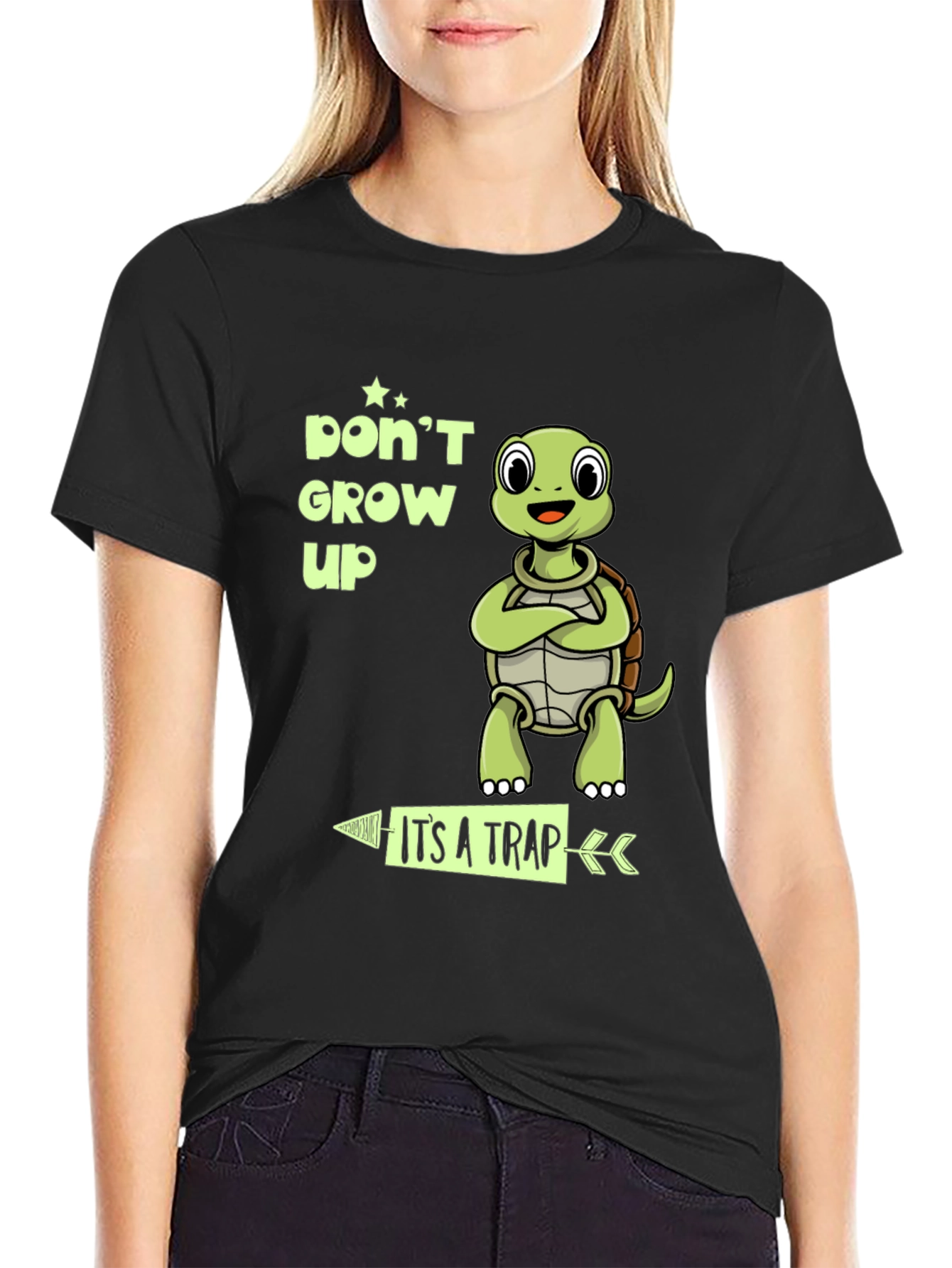 Dont Grow Up Its A Trap Turtle T-Shirt