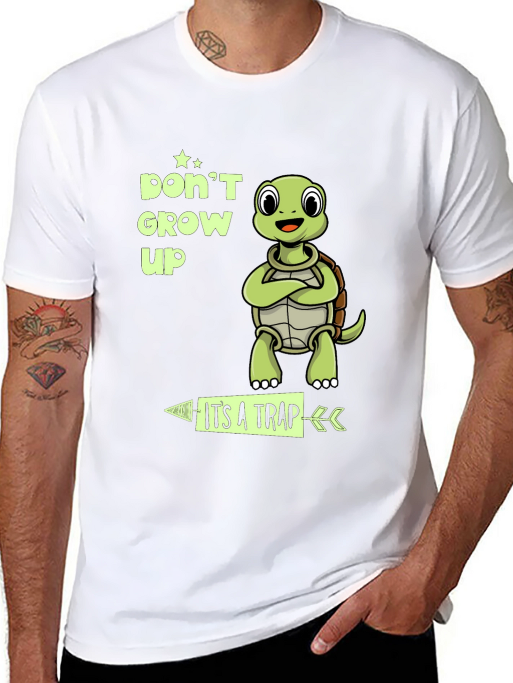 Dont Grow Up Its A Trap Turtle T-Shirt