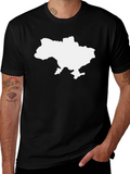 Ukraine Map Black T-Shirt