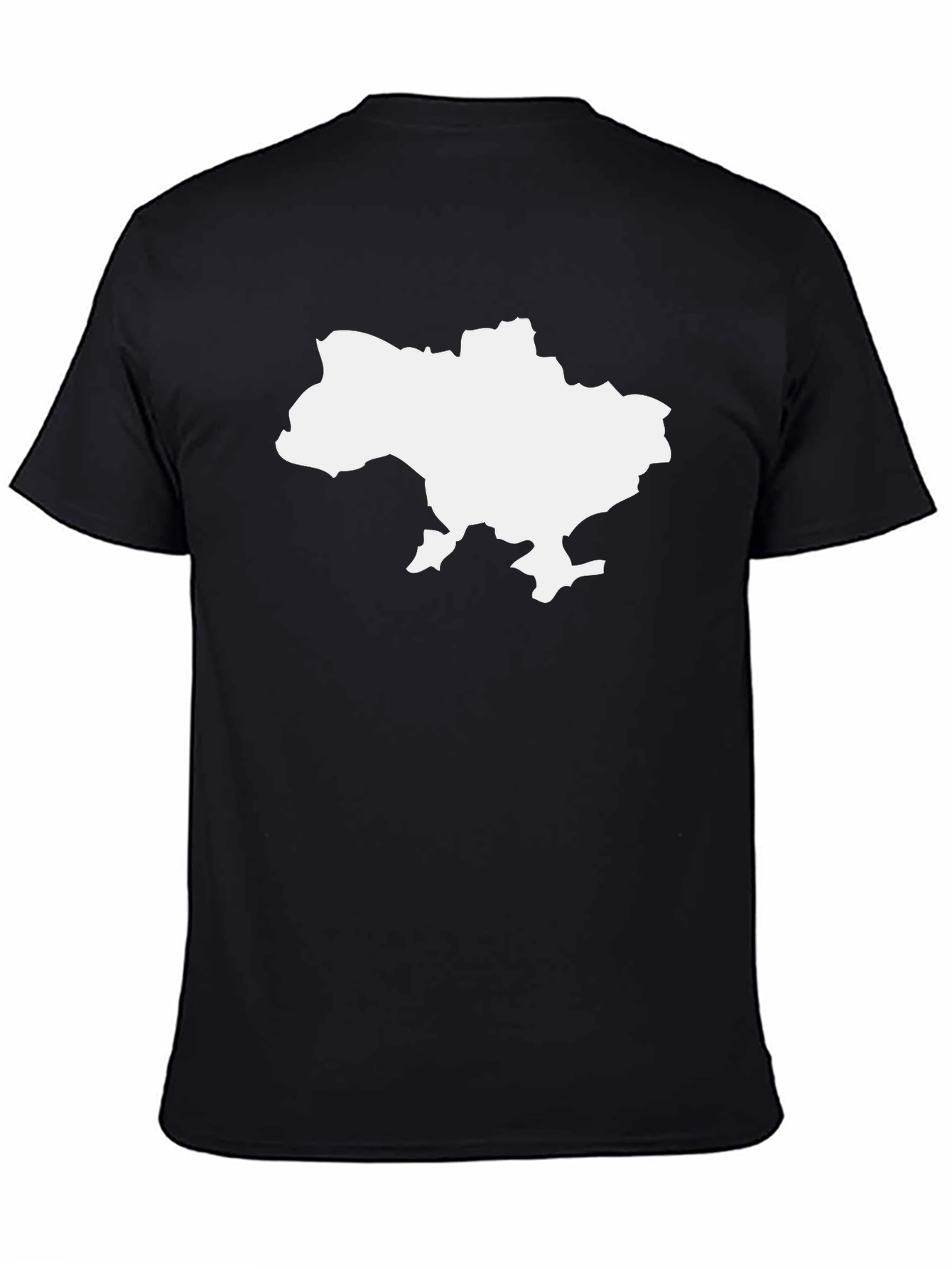 Ukraine Map Black T-Shirt