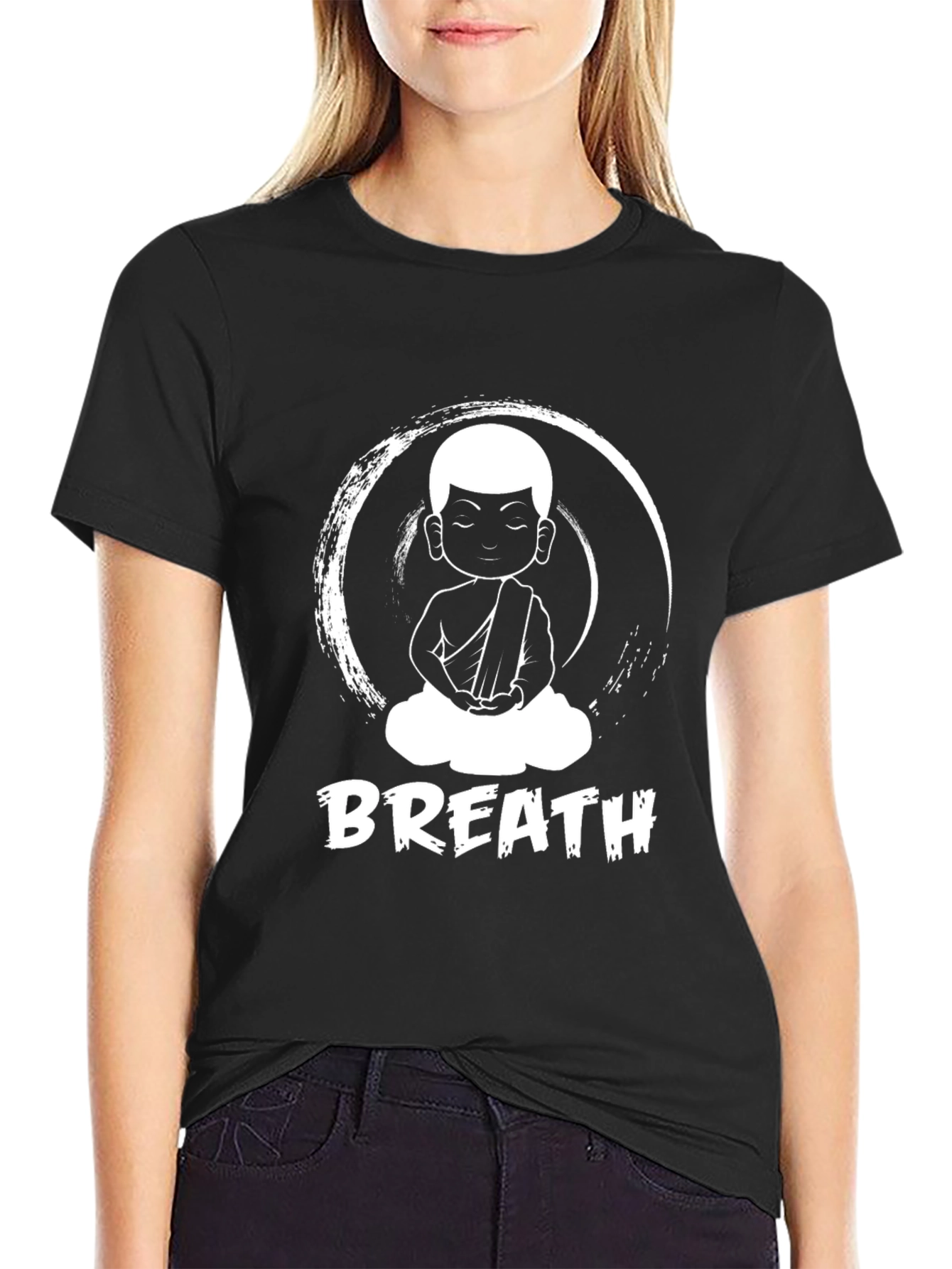Breathe Buddha Graphic Tee