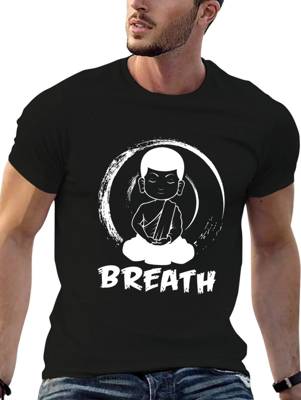 Breathe Buddha Graphic Tee