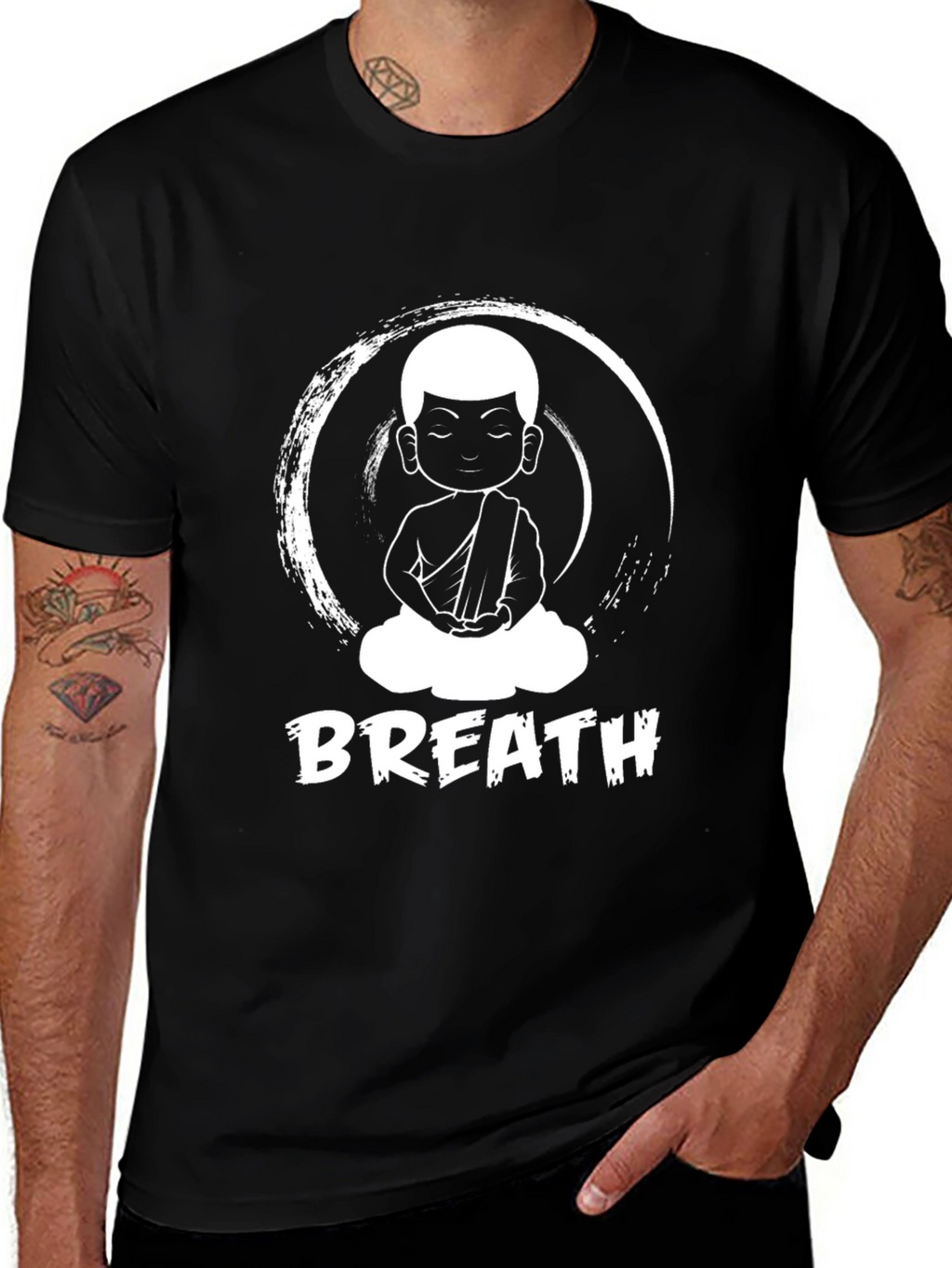 Breathe Buddha Graphic Tee