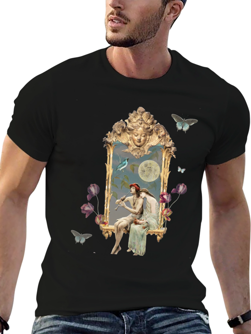 Artistic Golden Frame T-Shirt