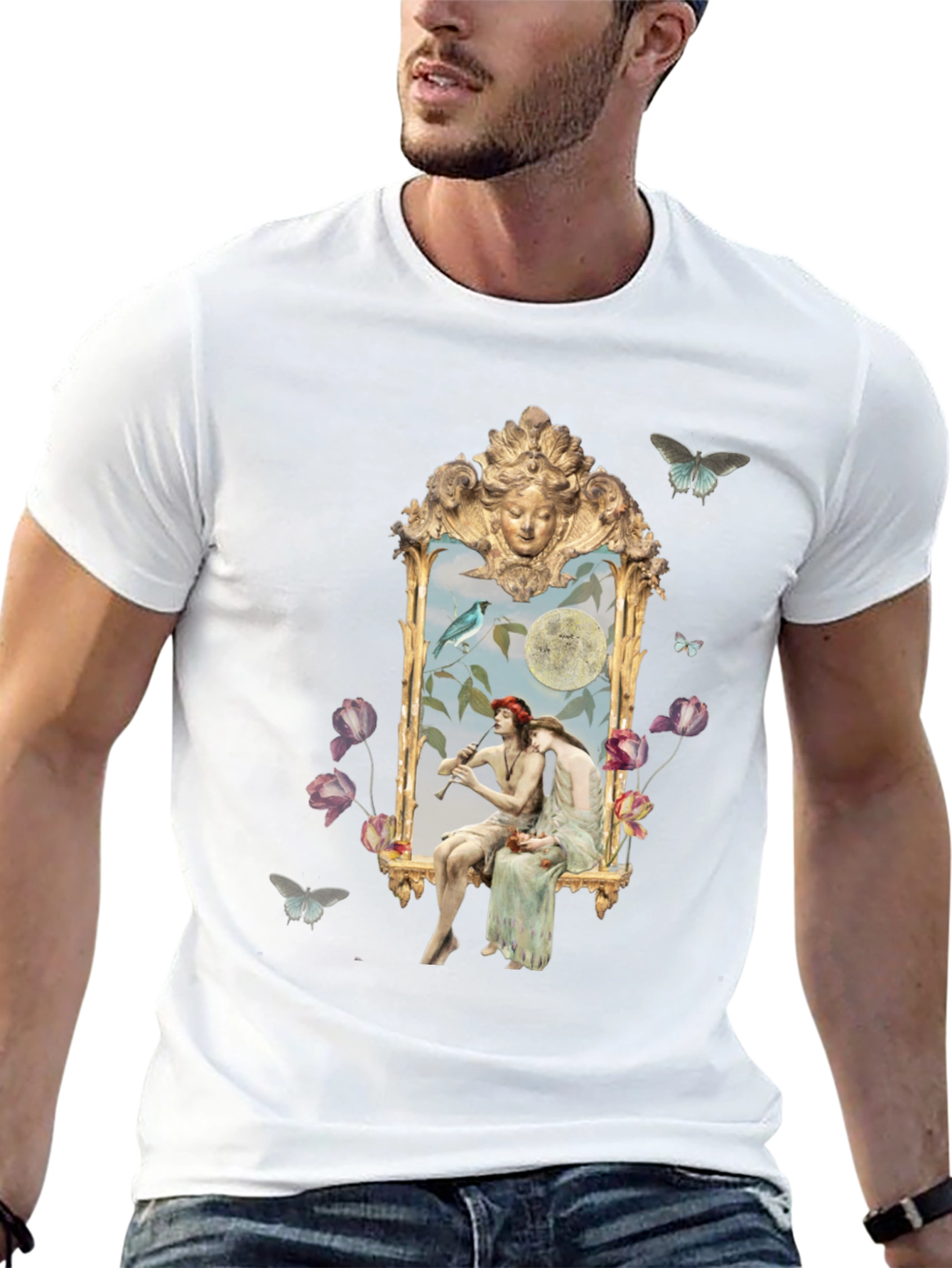 Artistic Golden Frame T-Shirt