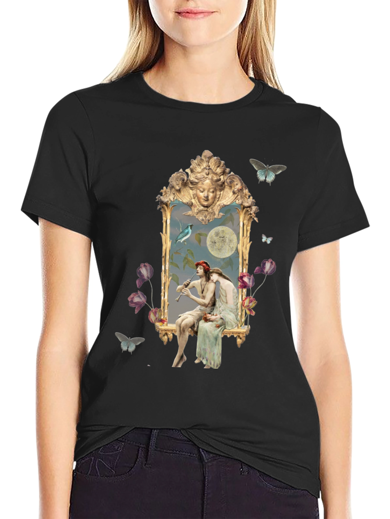 Artistic Golden Frame T-Shirt