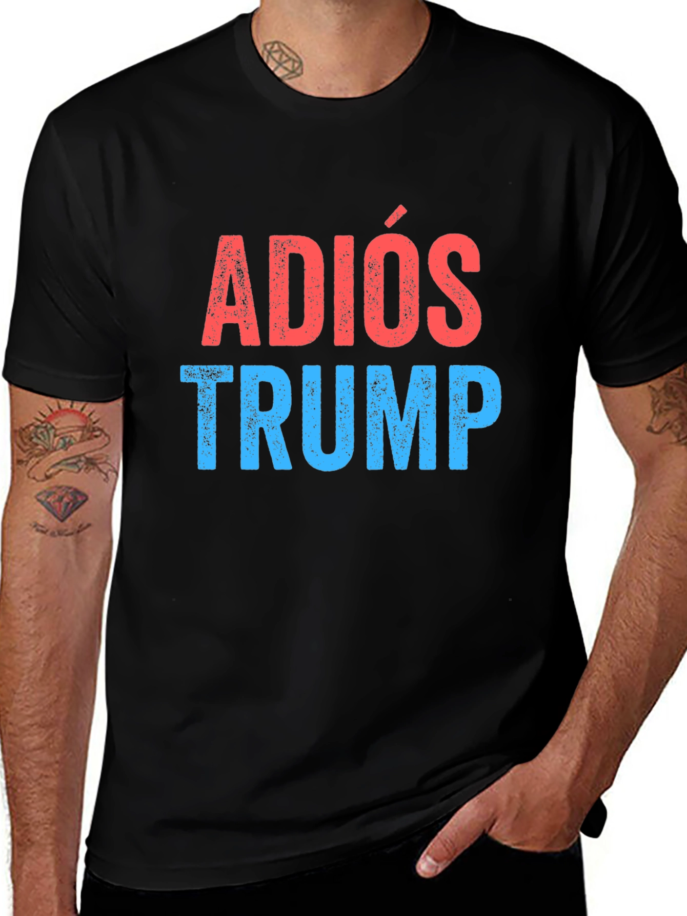 Adios Trump Graphic Tee - Political Statement T-Shirt
