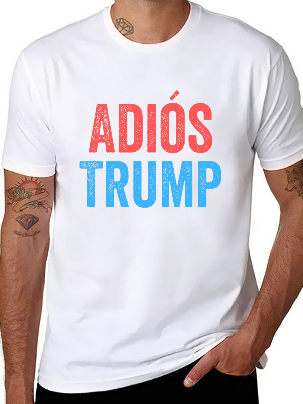 Adios Trump Graphic Tee - Political Statement T-Shirt