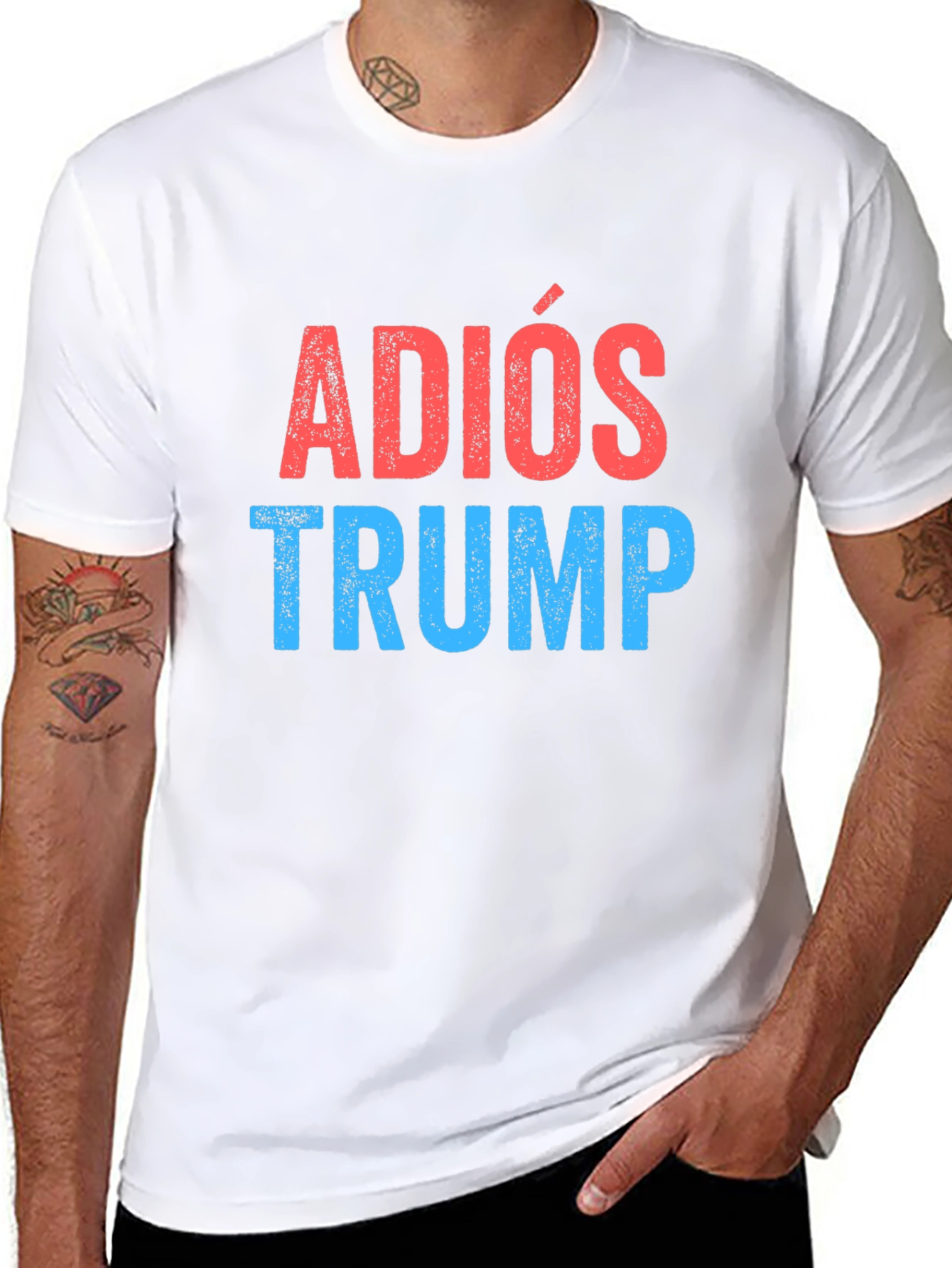 Adios Trump Graphic Tee - Political Statement T-Shirt