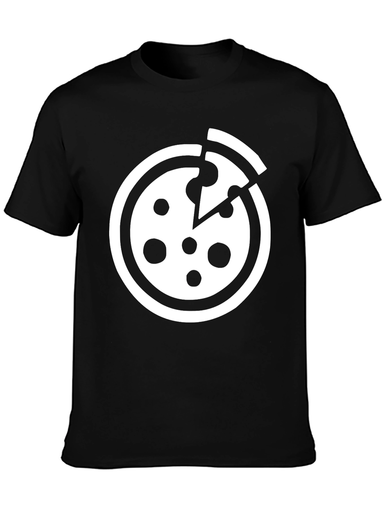 Pizza Graphic T-Shirt - Black