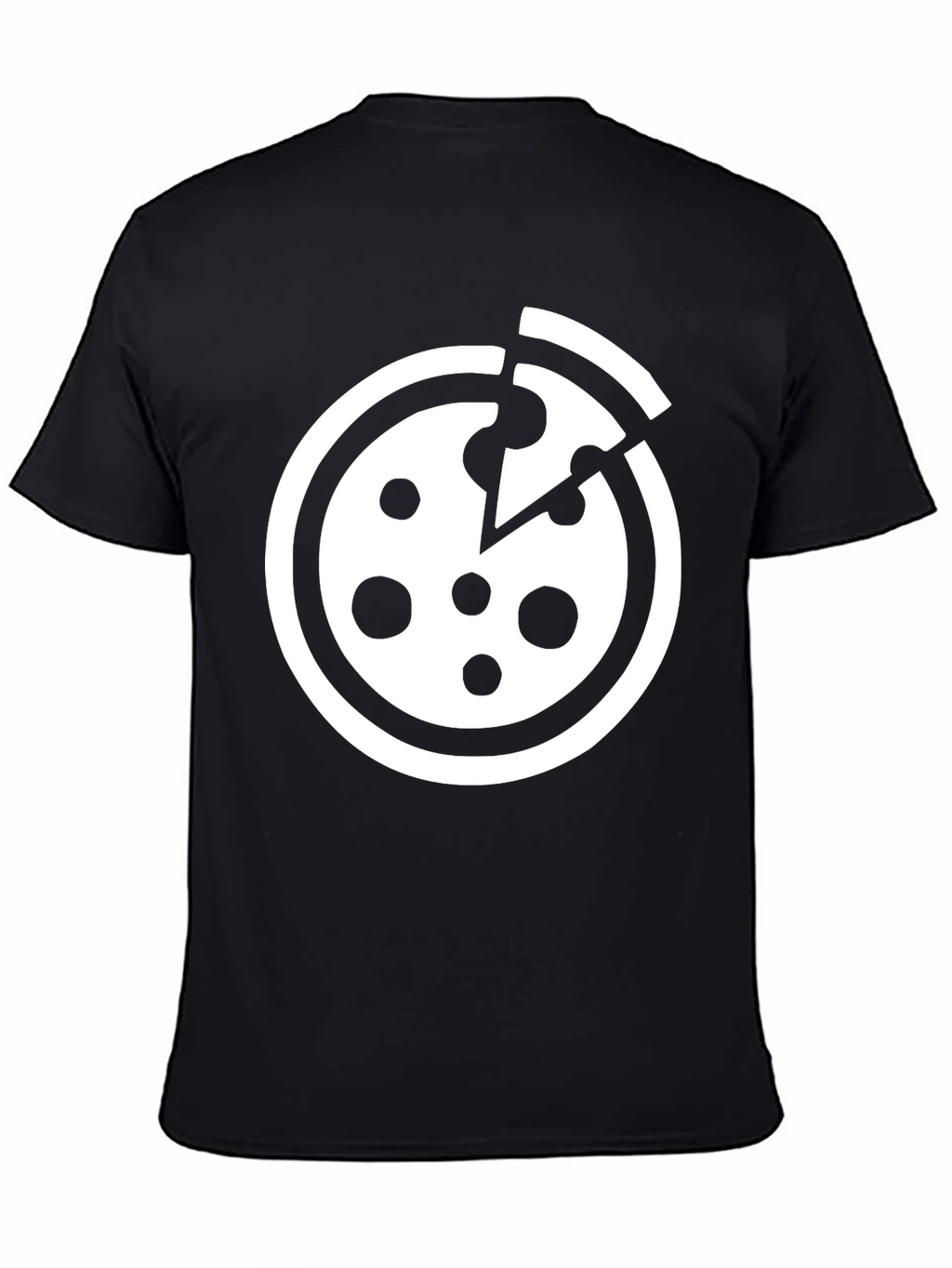 Pizza Graphic T-Shirt - Black