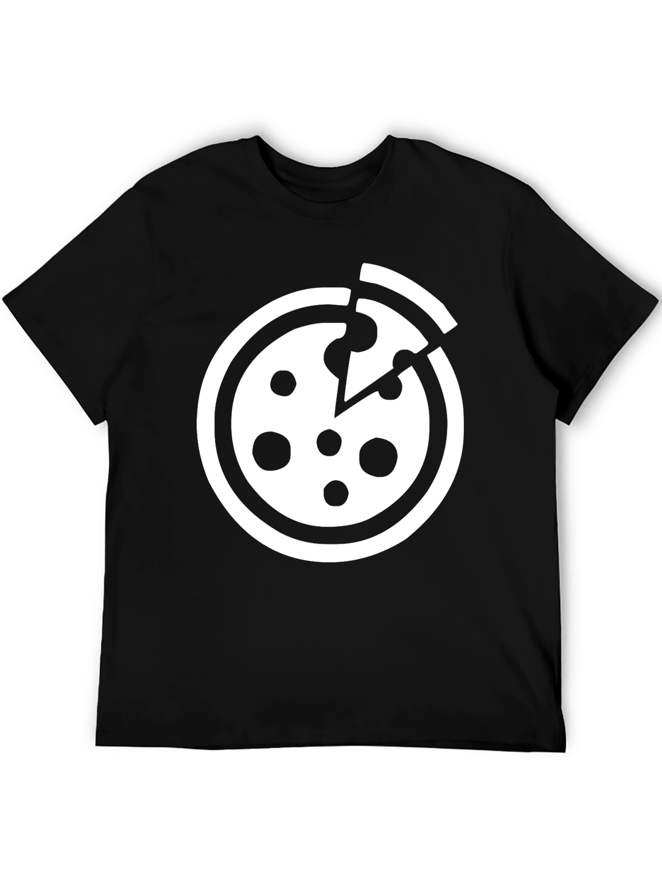 Pizza Graphic T-Shirt - Black