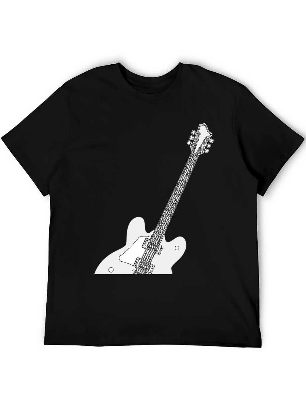 Electric Guitar Graphic Tee - Classic Rock Style