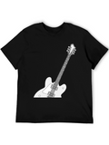 Electric Guitar Graphic Tee - Classic Rock Style