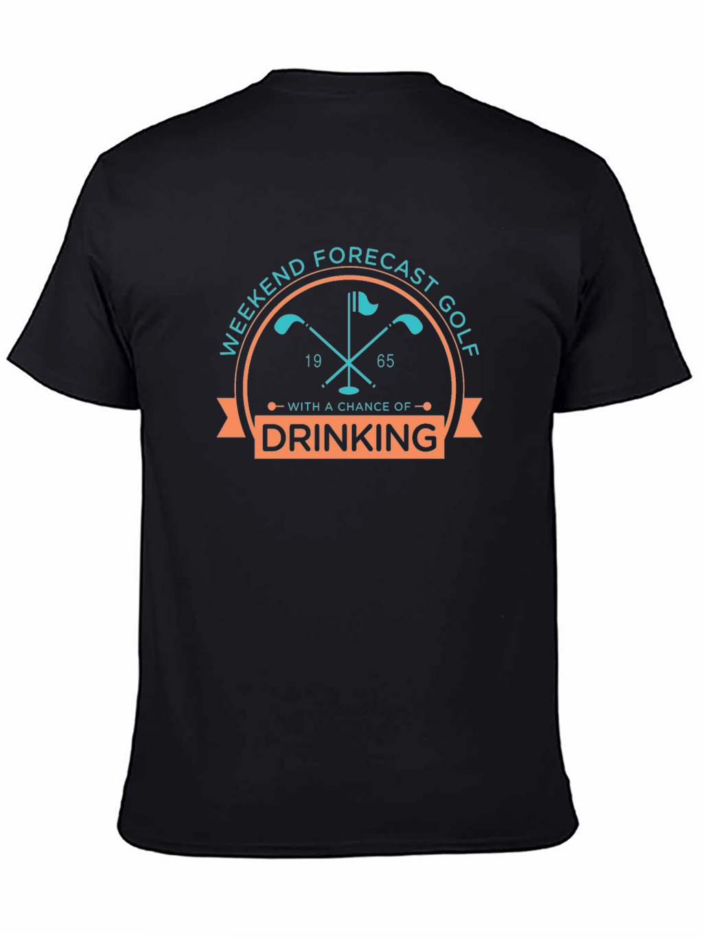 Golf Weekend Forecast Drinking Funny Graphic Tee