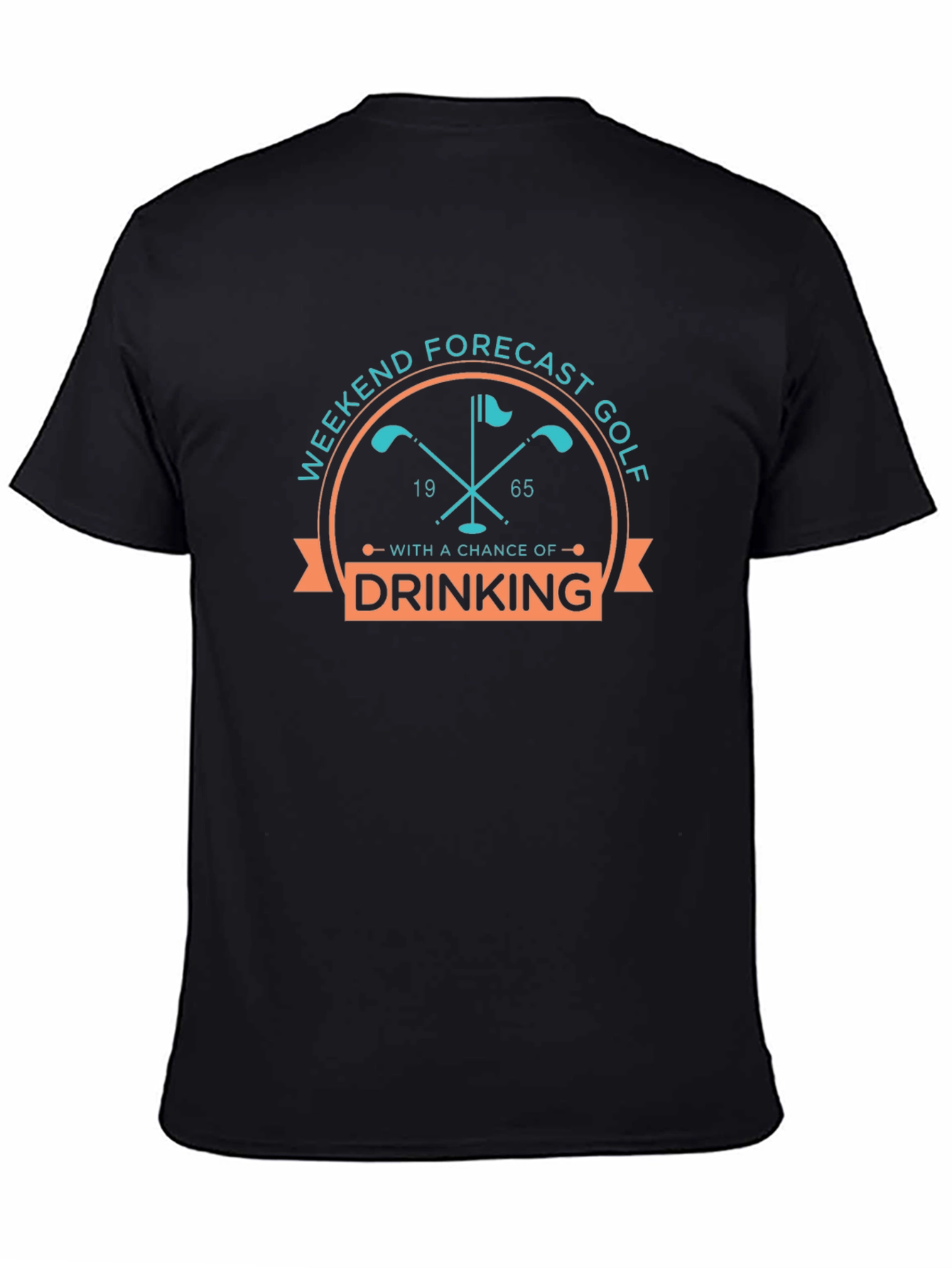 Golf Weekend Forecast Drinking Funny Graphic Tee