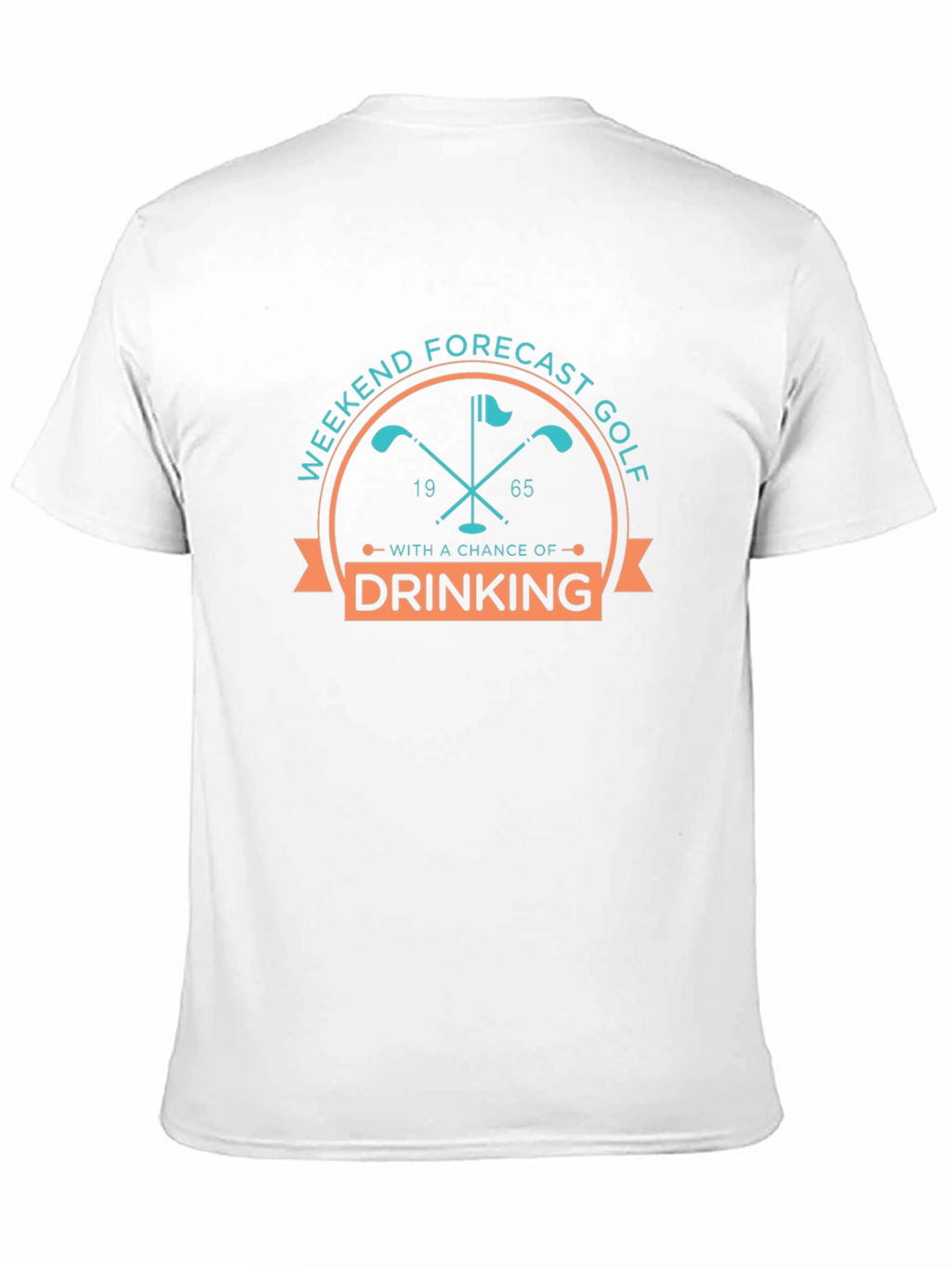 Golf Weekend Forecast Drinking Funny Graphic Tee