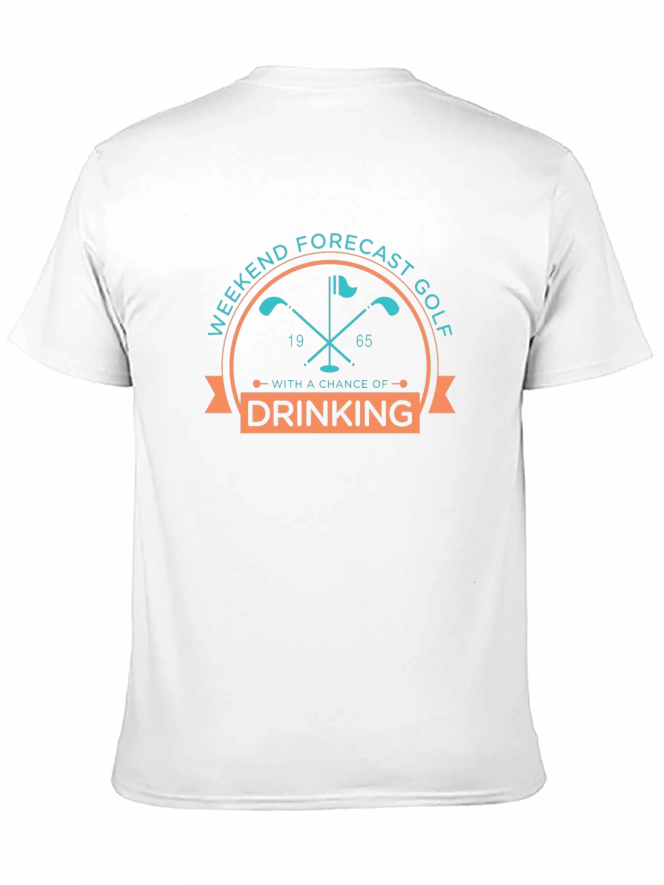 Golf Weekend Forecast Drinking Funny Graphic Tee