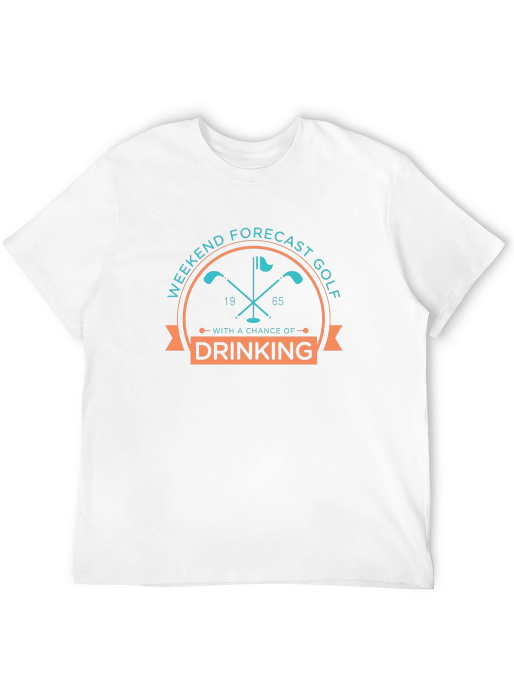Golf Weekend Forecast Drinking Funny Graphic Tee