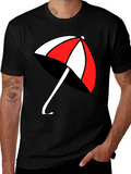 Umbrella Graphic T-Shirt - Casual Black Tee