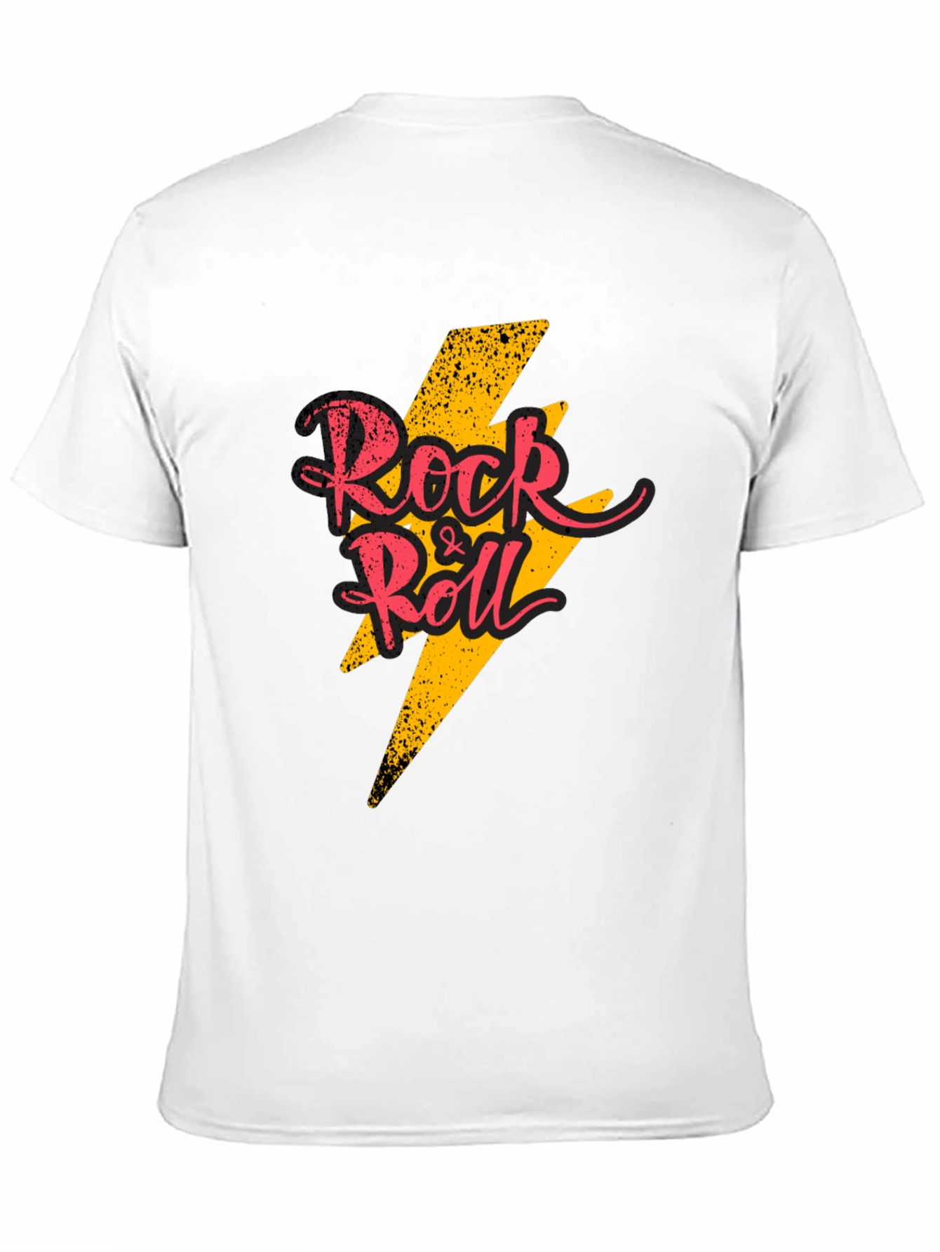 Rock & Roll Graphic T-Shirt - Black Cotton Tee