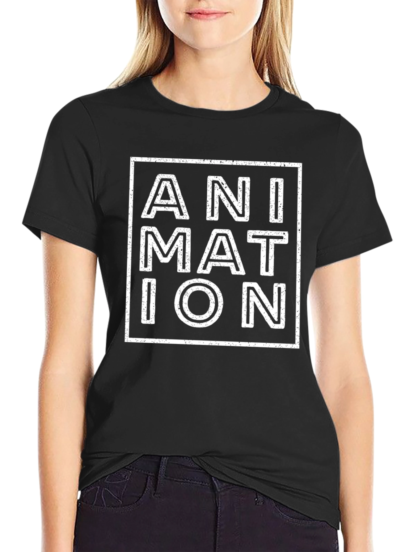 Animation Square Graphic T-Shirt