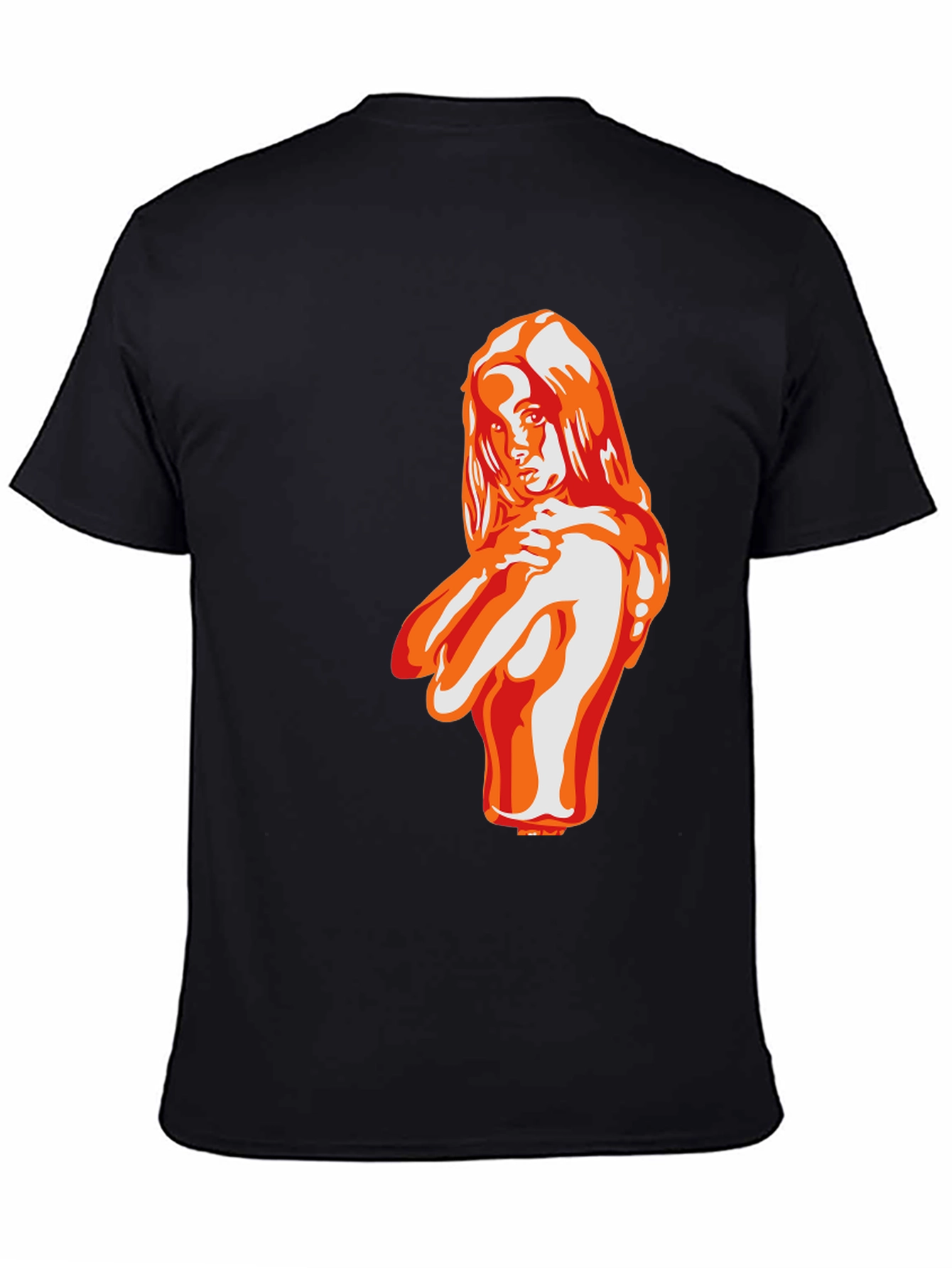 Bold Graphic Tee - Seductive Woman Illustration