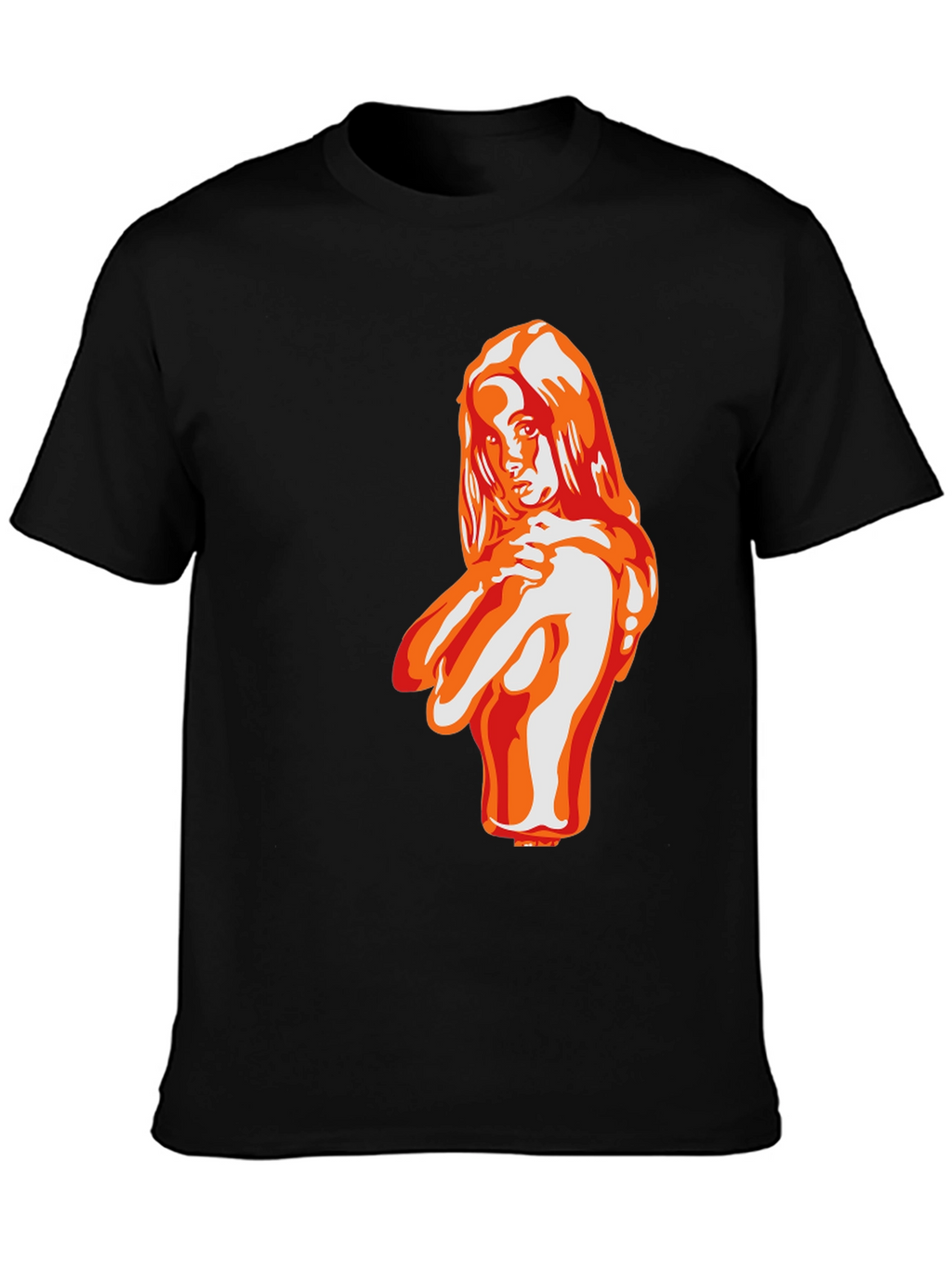 Bold Graphic Tee - Seductive Woman Illustration