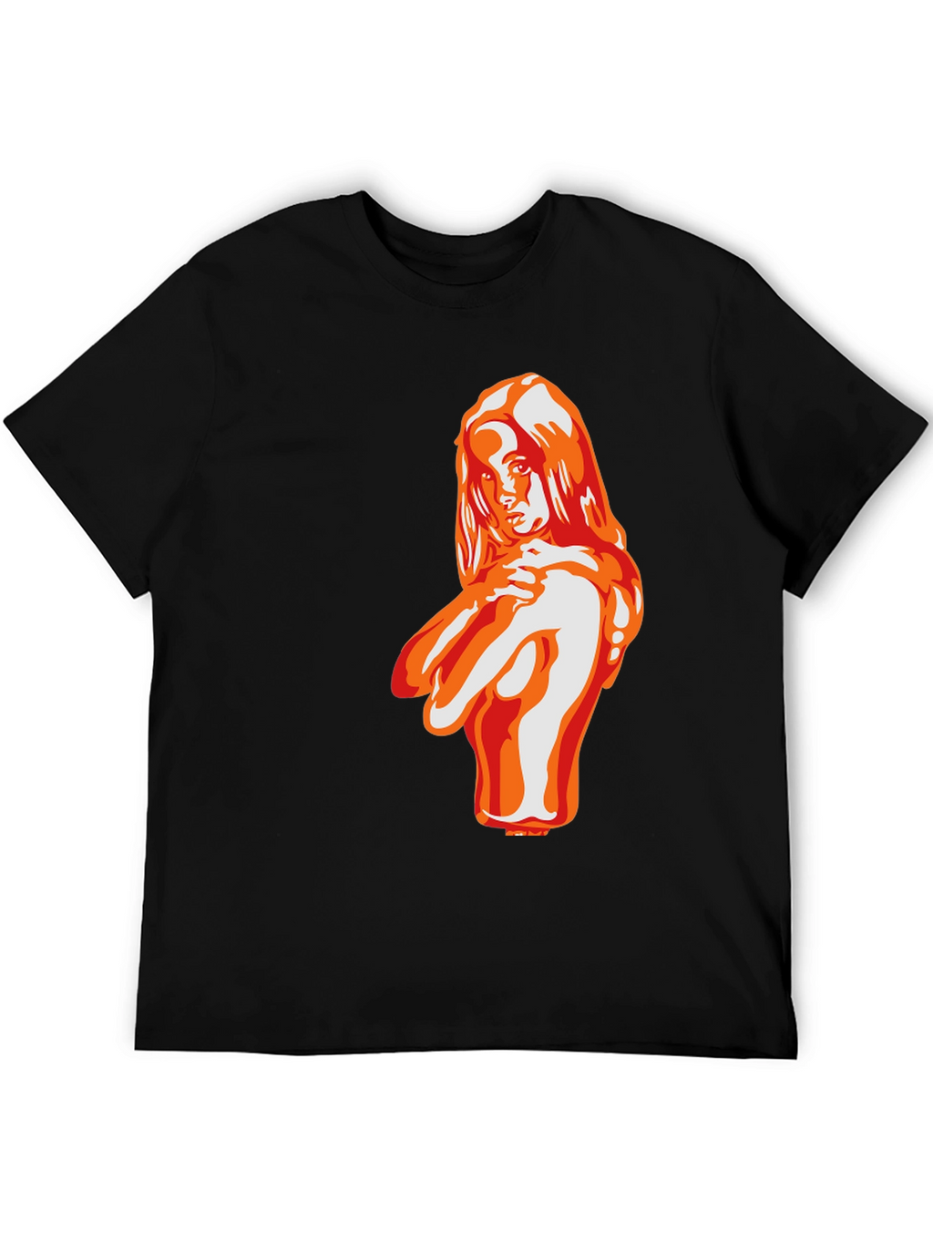 Bold Graphic Tee - Seductive Woman Illustration