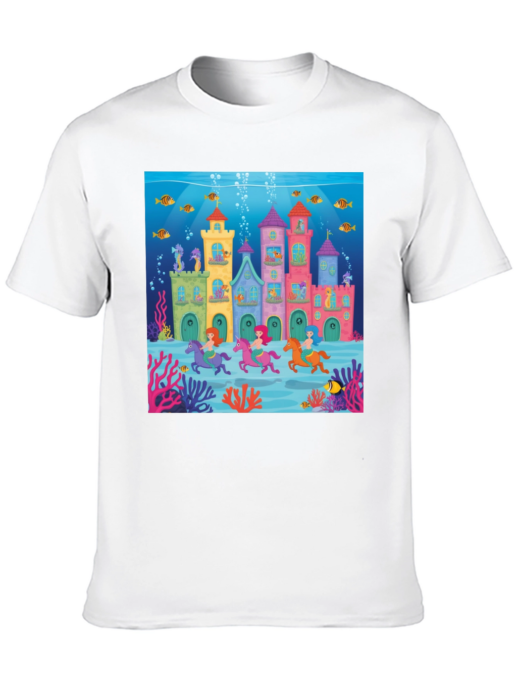Whimsical Undersea Castle T-Shirt