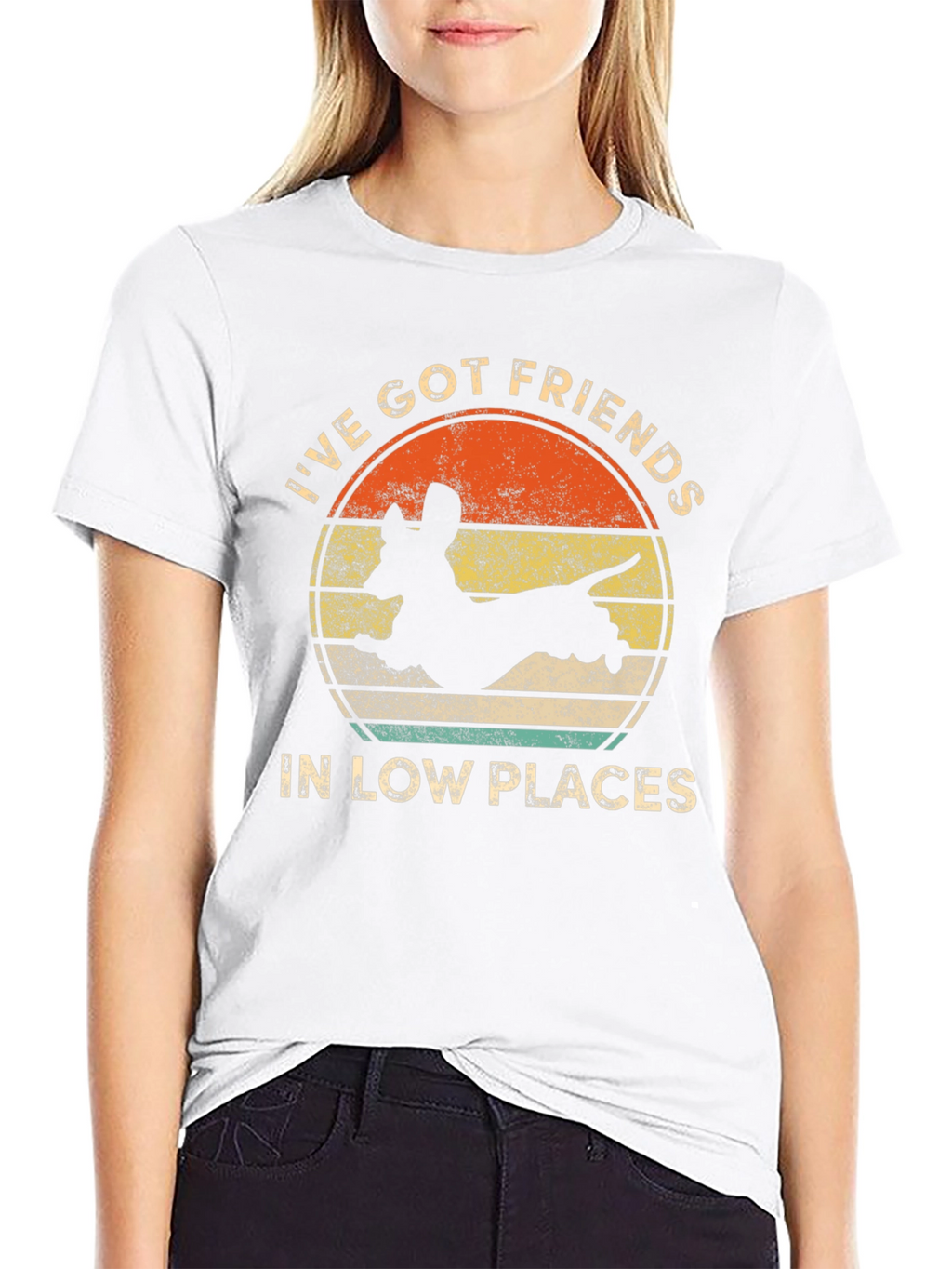 Low Places Dachshund Graphic Tee