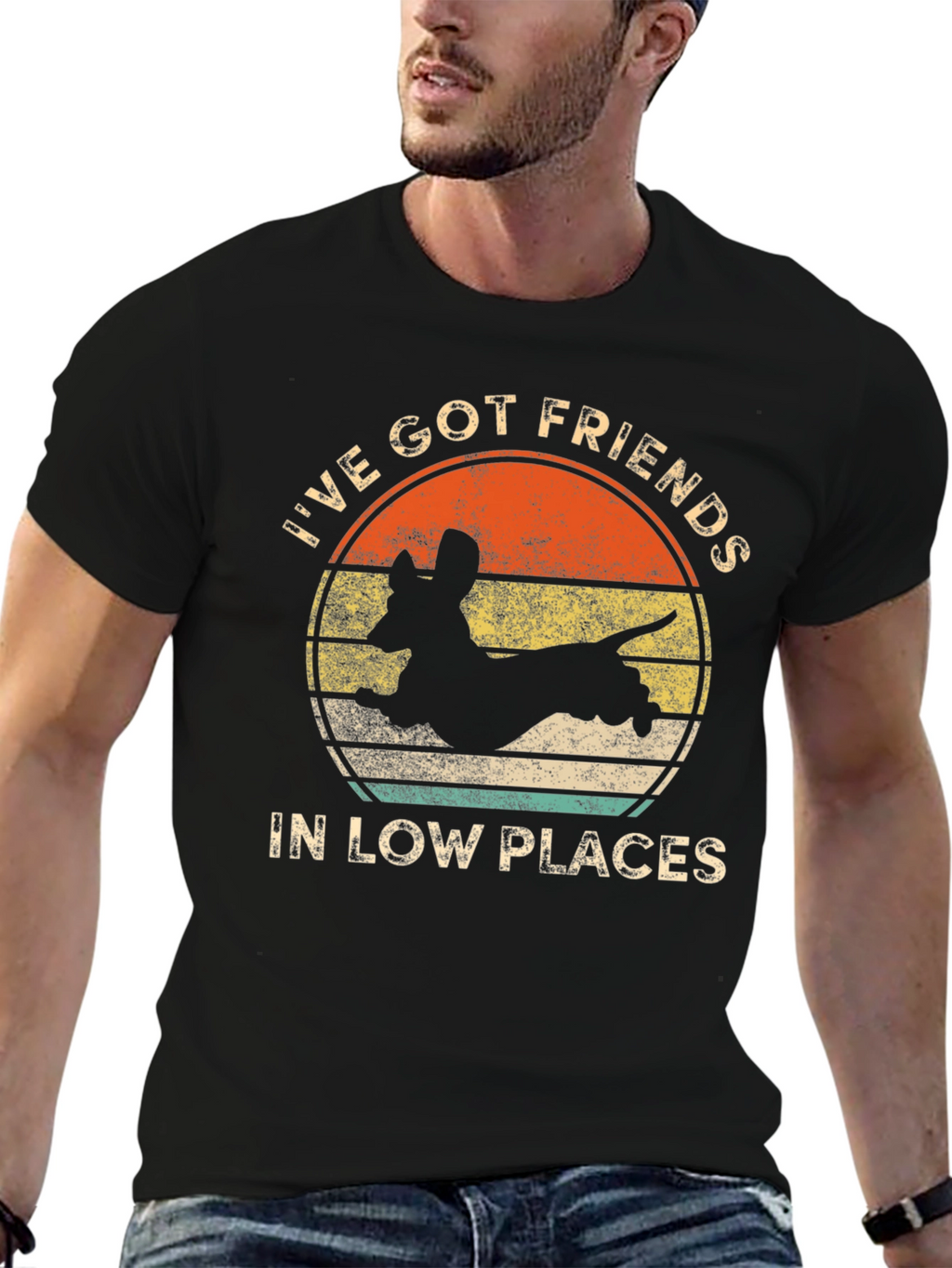 Low Places Dachshund Graphic Tee