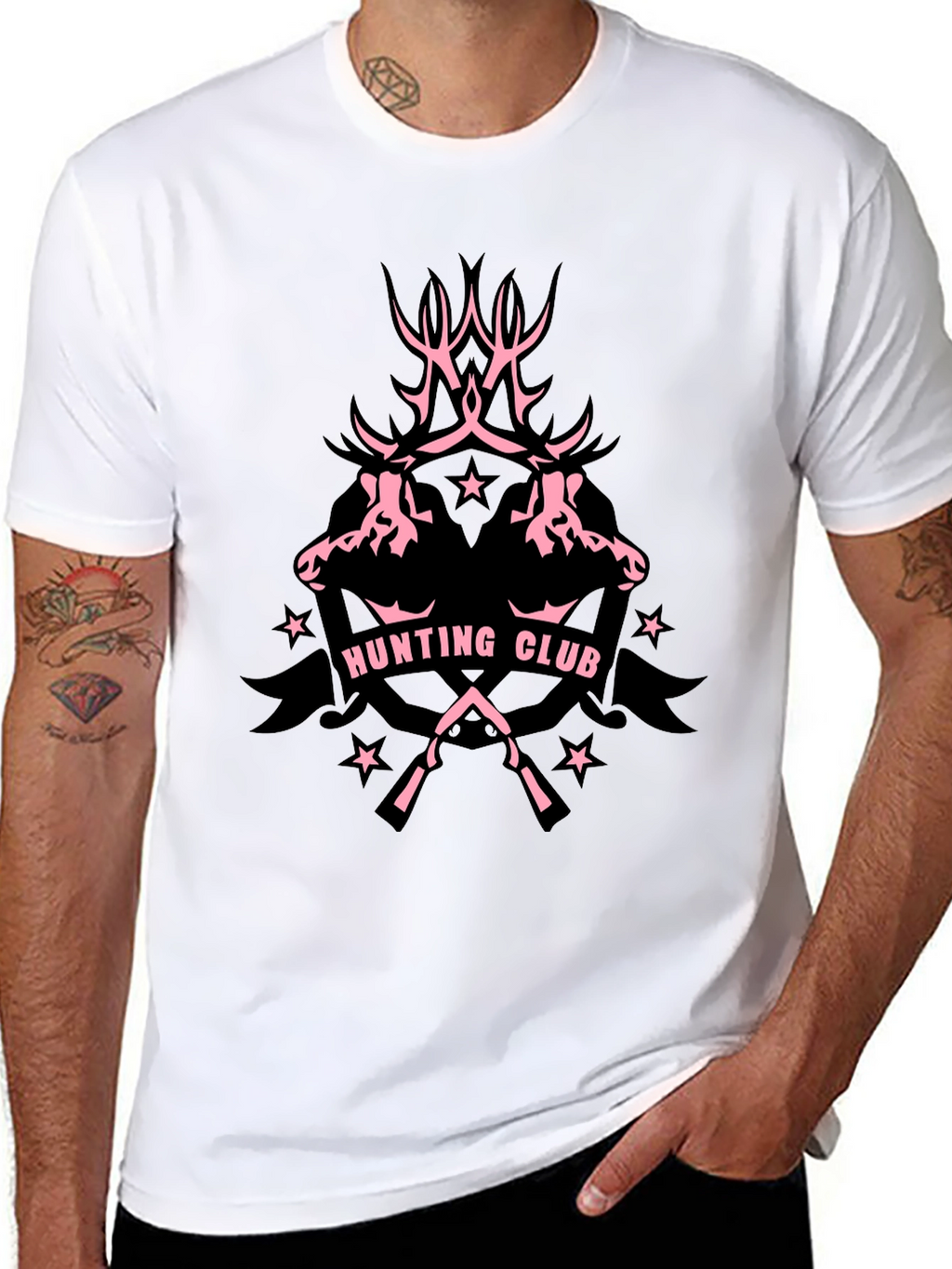 Hunting Club Graphic Tee - Black T-Shirt