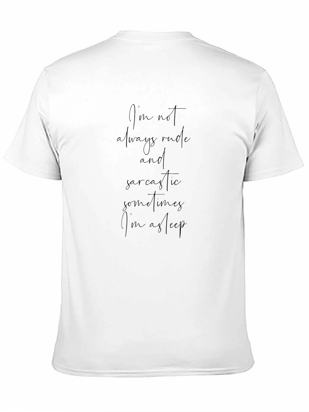 Sarcastic Sleep Black T-Shirt