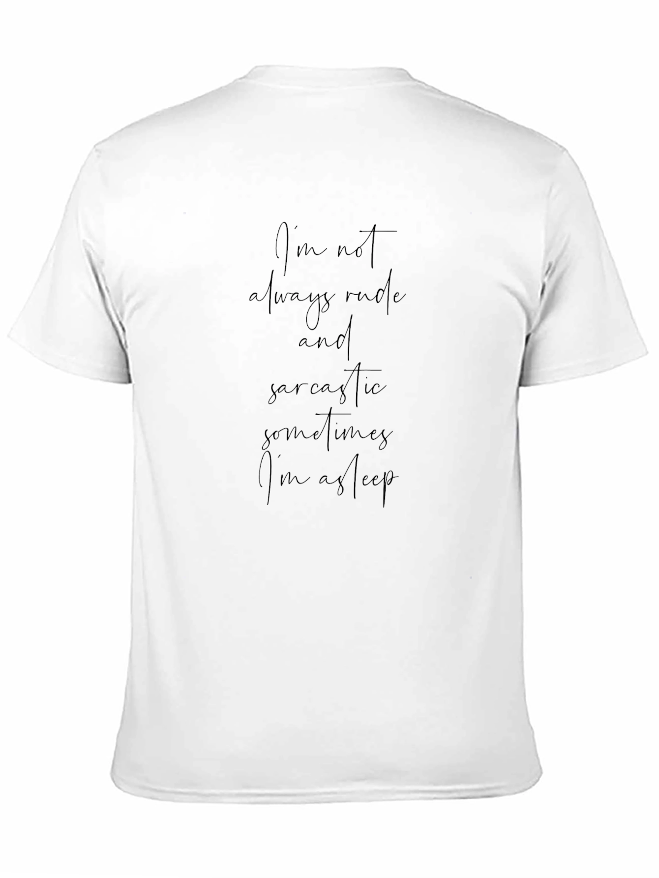 Sarcastic Sleep Black T-Shirt
