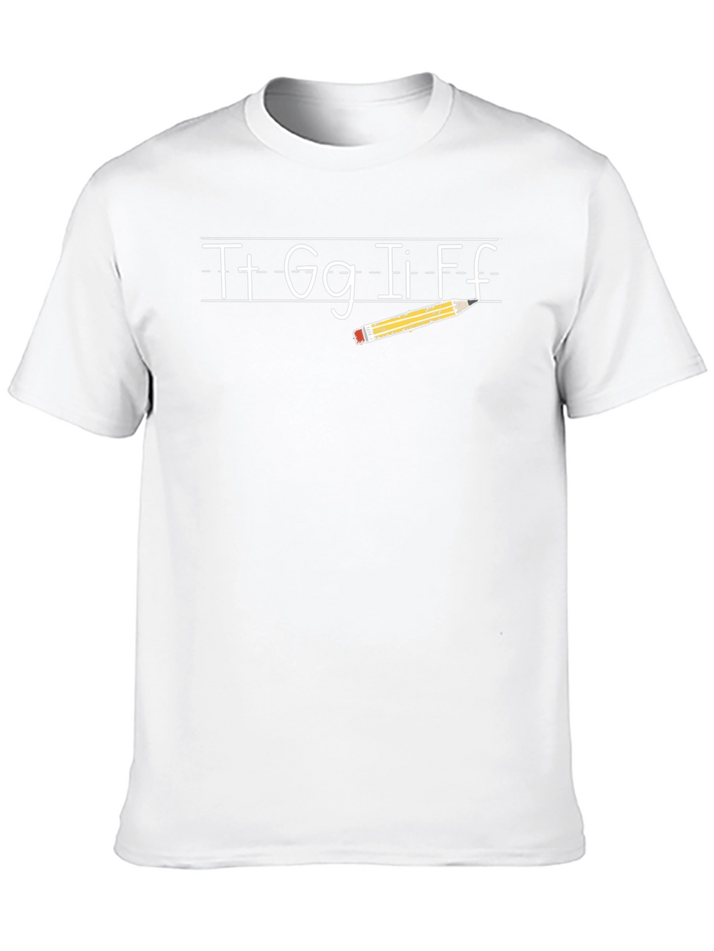 Teacher Alphabet & Pencil T-Shirt